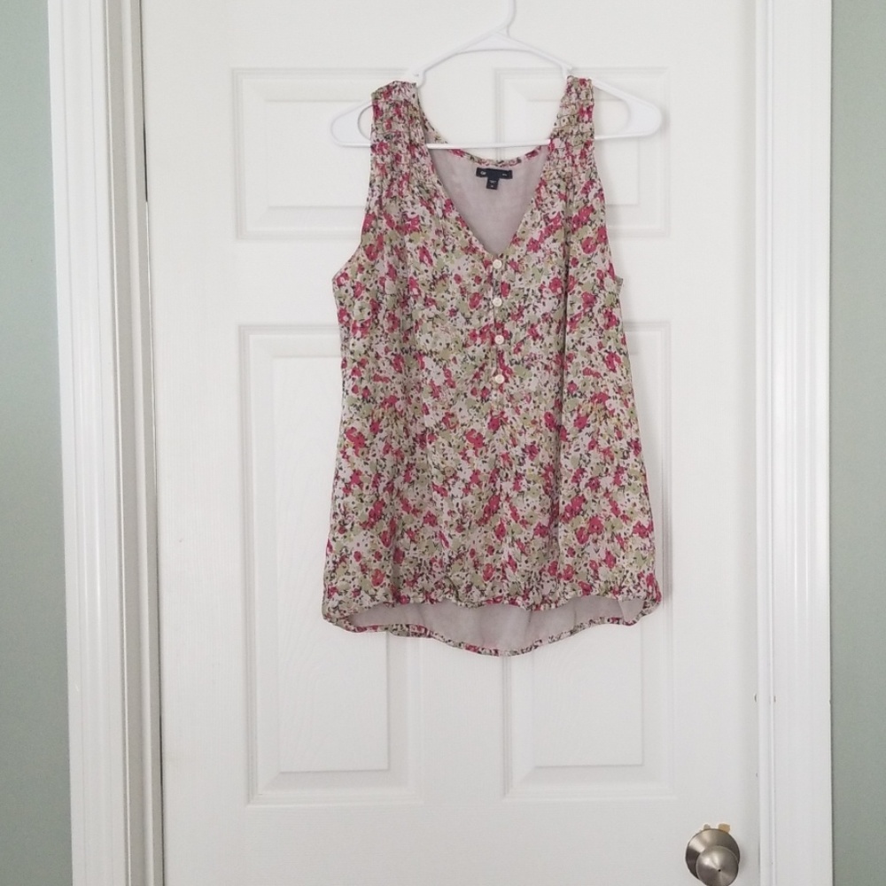 Floral tank blouse
